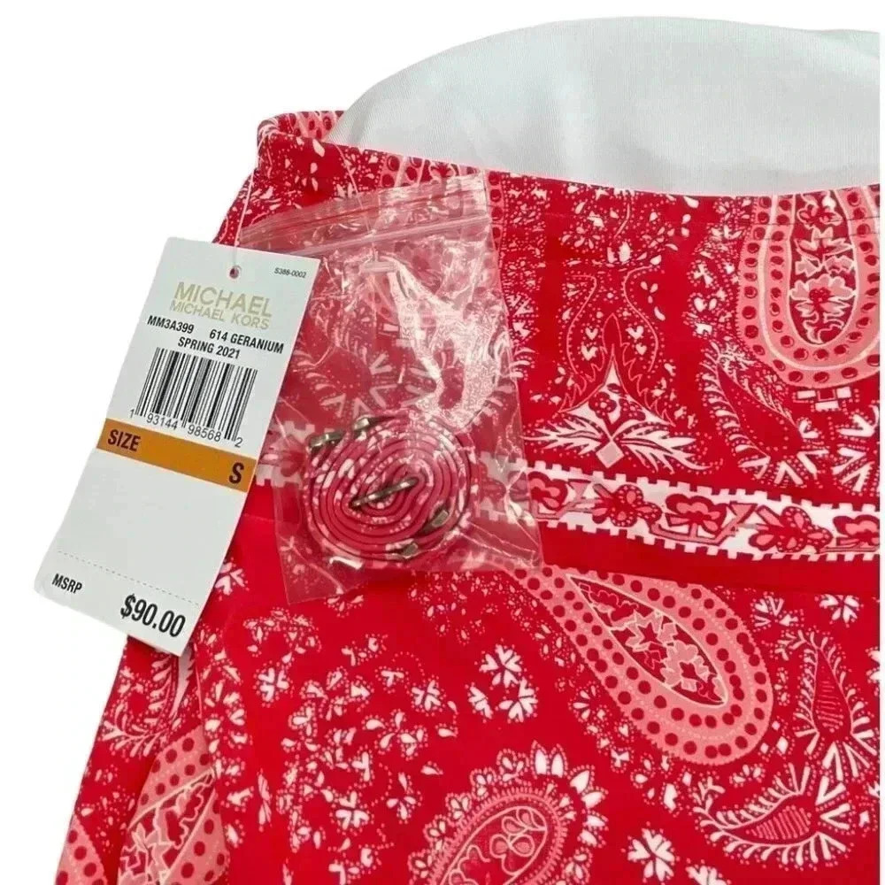 Michael Kors Paisley Blouson Bandini Womens Swim Top - Picture 7 of 8